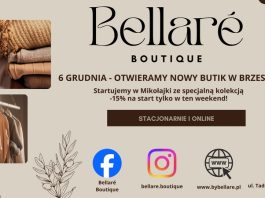 🔸 Nowy punkt na modowej mapie Brzeska! Wielkie otwarcie Bellare Boutique już 6 grudnia