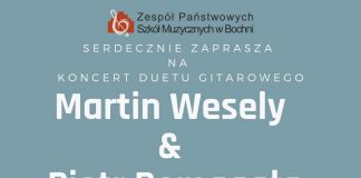 KONCERT. Duet gitarowy Martin Wesely & Piotr Domagała zagra w Bochni
