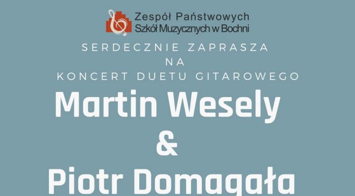 KONCERT. Duet gitarowy Martin Wesely & Piotr Domagała zagra w Bochni