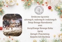 Życzenia od Zarządu i Pracowników Kopalni Soli Bochnia