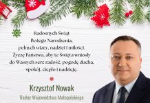 Życzenia od radnego sejmiku Krzysztofa Nowaka