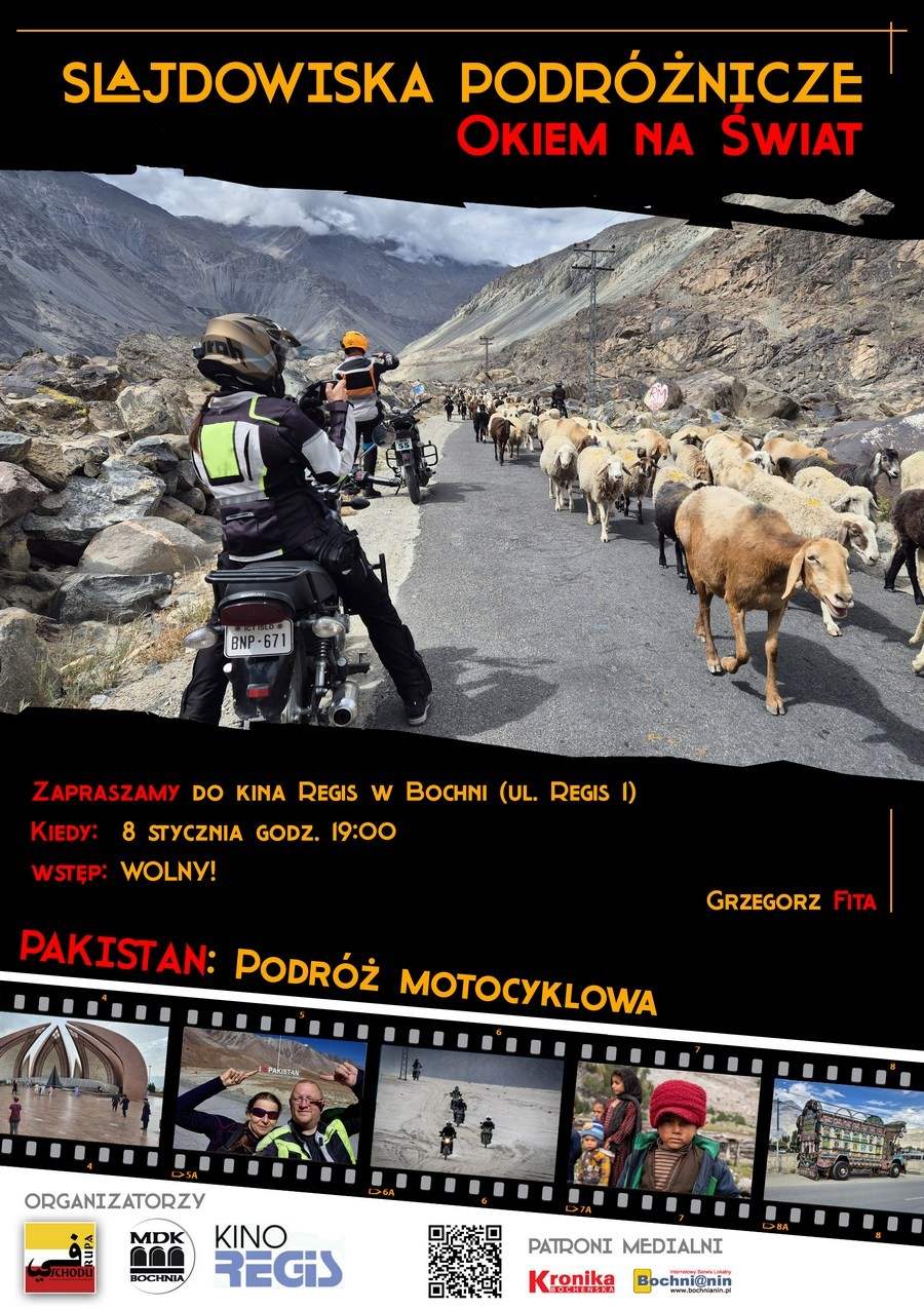 Motocyklem przez Pakistan – niezwykłe slajdowisko podróżnicze na wielkim ekranie w Kinie Regis