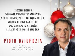Życzenia od radnego sejmiku Piotra Dziurdzi