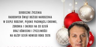 Życzenia od radnego sejmiku Piotra Dziurdzi