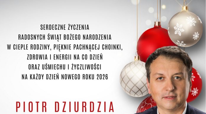 Życzenia od radnego sejmiku Piotra Dziurdzi