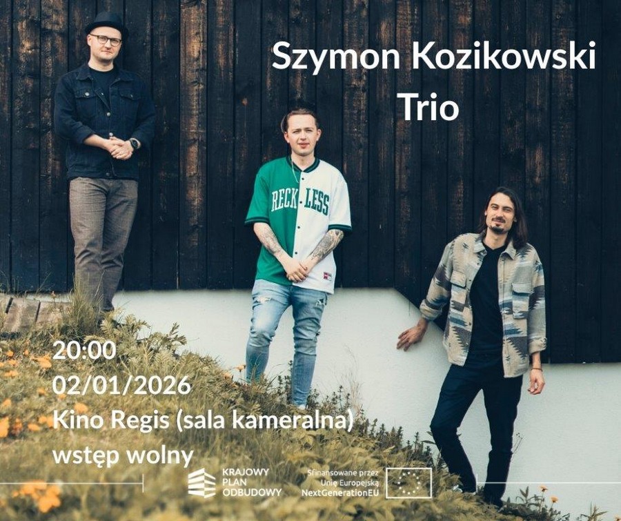 Bochnia Music Sessions. Szymon Kozikowski Trio zagra w kinie Regis