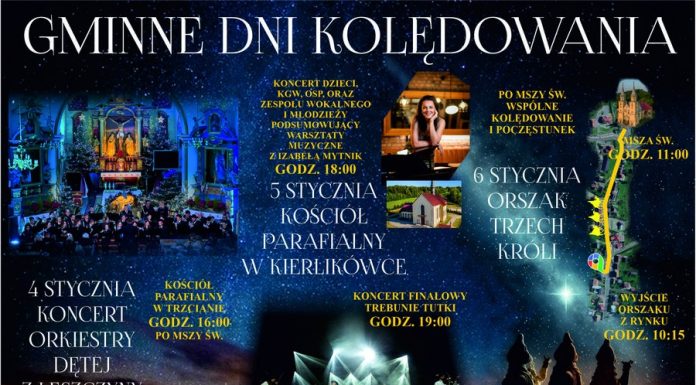 Gminne Dni Kolędowania w Trzcianie. Koncerty i Orszak Trzech Króli