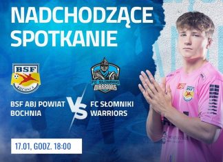 BSF ABJ Bochnia zagra dziś z FC Słomniki Warriors na zakończenie sezonu CLJ U19