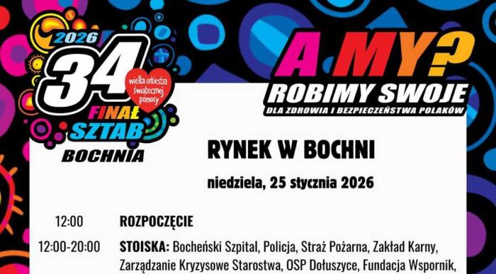 Finał WOŚP w Bochni. Pełny program wydarzeń i dodatkowe atrakcje