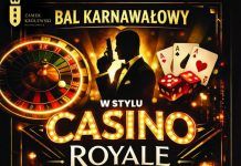 Bal karnawałowy w stylu Casino Royale w Niepołomicach
