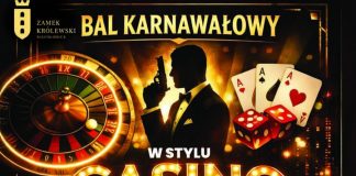 Bal karnawałowy w stylu Casino Royale w Niepołomicach