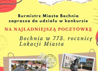 Stwórz pocztówkę na 773-lecie Bochni. Miasto zaprasza do konkursu