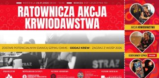 WOŚP. W niedzielę akcja krwiodawstwa i rejestracja dawców szpiku w Leszczynie