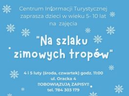 Ferie z CIT w Bochni. Bezpłatne zajęcia dla dzieci „Na szlaku zimowych tropów”