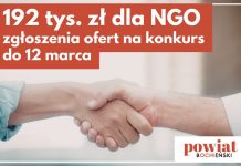 192 tys. zł dla NGO. Ruszają konkursy Powiatu Bocheńskiego na 2026 rok