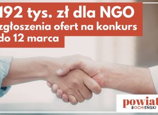 192 tys. zł dla NGO. Ruszają konkursy Powiatu Bocheńskiego na 2026 rok