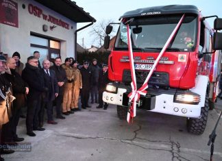 Nowy wóz strażacki dla OSP Jodłówka. Sprzęt za 1,3 mln zł już w służbie – ZDJĘCIA