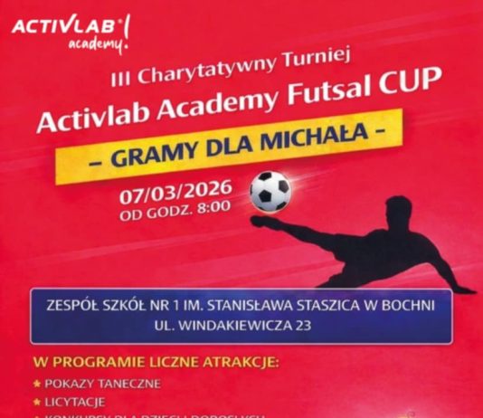 Gramy dla Michała! W Bochni odbędzie się charytatywny turniej futsalowy