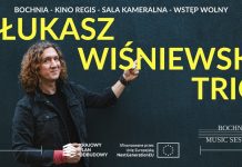 W piątek Bochnia Music Sessions z Łukaszem Wiśniewskim Trio