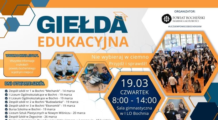 Giełda Edukacyjna dla ósmoklasistów w Bochni. Kiedy Dni Otwarte szkół średnich? – ZOBACZ