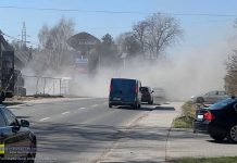 Bochnia. „Zadyma” przy budowie na ulicy Brodzińskiego. „Masakra co się dzieje” – WIDEO