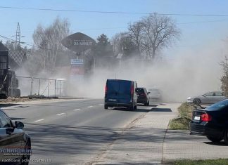 Bochnia. „Zadyma” przy budowie na ulicy Brodzińskiego. „Masakra co się dzieje” – WIDEO