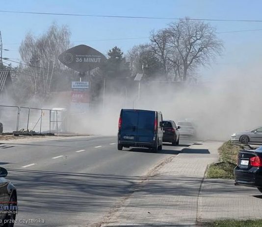 Bochnia. „Zadyma” przy budowie na ulicy Brodzińskiego. „Masakra co się dzieje” – WIDEO