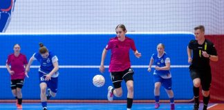 Futsal kobiet. Targowianka wygrała z SMS Łódź. Grad goli w hali w Łapczycy – ZDJĘCIA