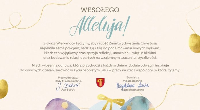 Życzenia od władz Miasta Bochnia