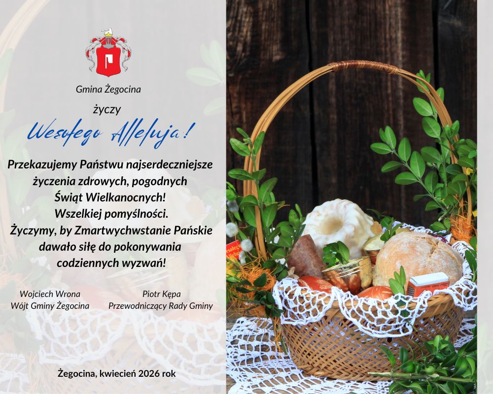 Życzenia od władz Gminy Żegocina