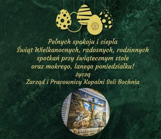 Życzenia od Zarządu i Pracowników Kopalni Soli Bochnia