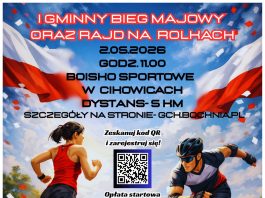 I Gminny Bieg Majowy w Cikowicach. Na starcie staną biegacze i rolkarze