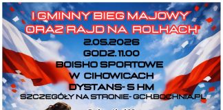 I Gminny Bieg Majowy w Cikowicach. Na starcie staną biegacze i rolkarze