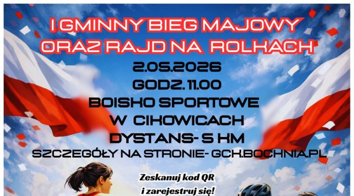 I Gminny Bieg Majowy w Cikowicach. Na starcie staną biegacze i rolkarze