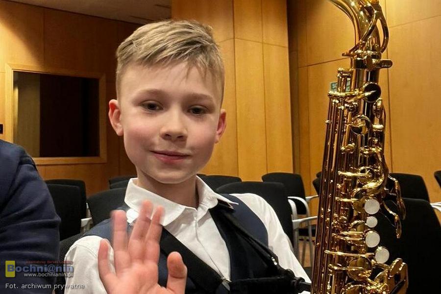 Nowy Wiśnicz. Młody saksofonista z międzynarodowym sukcesem