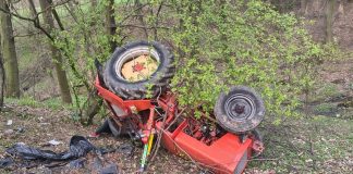 🔴 Wypadek podczas prac leśnych w Łąkcie Dolnej. Na miejscu lądował śmigłowiec LPR