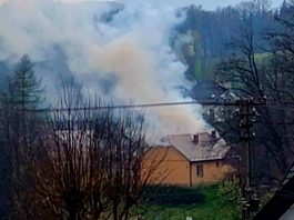 Pożar domu w Olchawie