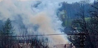Pożar domu w Olchawie