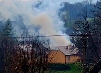Pożar domu w Olchawie