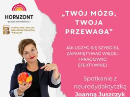 We wtorek spotkanie z Joanną Juszczyk: „Twój mózg – Twoja przewaga”