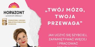 We wtorek spotkanie z Joanną Juszczyk: „Twój mózg – Twoja przewaga”