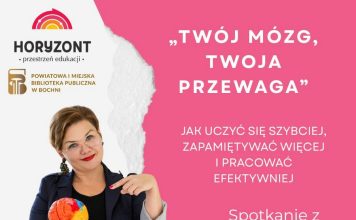We wtorek spotkanie z Joanną Juszczyk: „Twój mózg – Twoja przewaga”