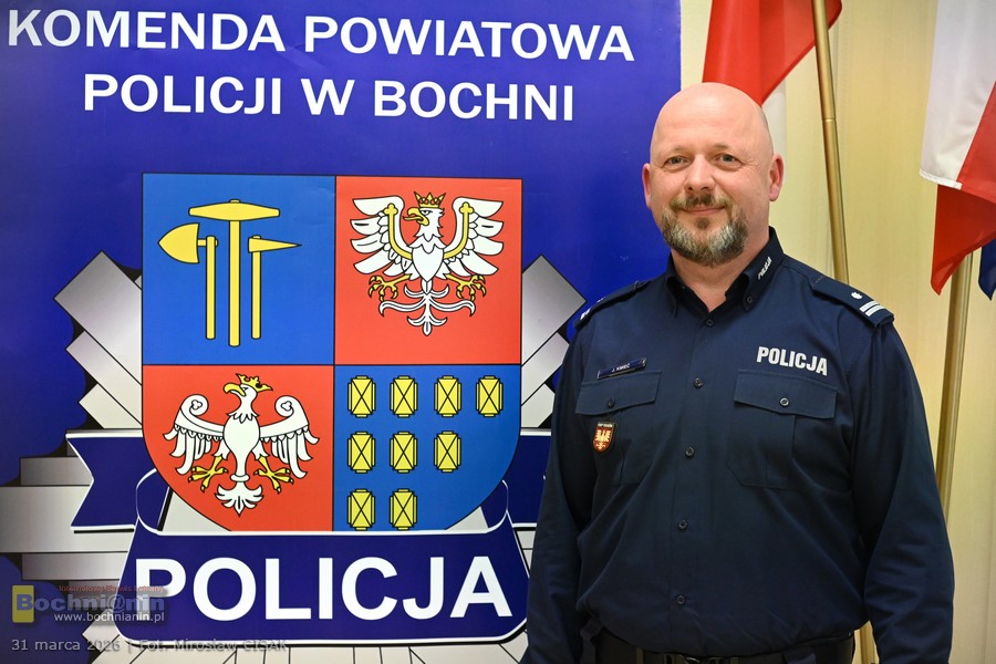 Komendant policji Jarosław Kmieć: „Bochnia i powiat bocheński to bezpieczne miejsca” – WYWIAD