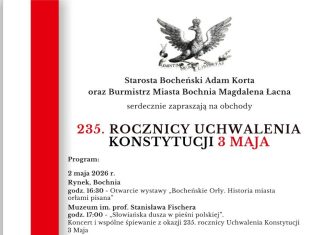 Bocheńskie obchody 235. rocznicy Uchwalenia Konstytucji 3 Maja