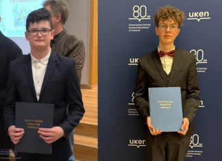 Duży sukces uczniów z Bochni. Stanisław Zięba i Stanisław Kądziołka z tytułami laureatów ogólnopolskiego konkursu