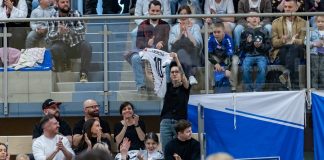 Agnieszka Chylińska na meczu BSF