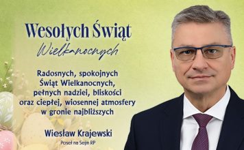 Życzenia od posła Wiesława Krajewskiego