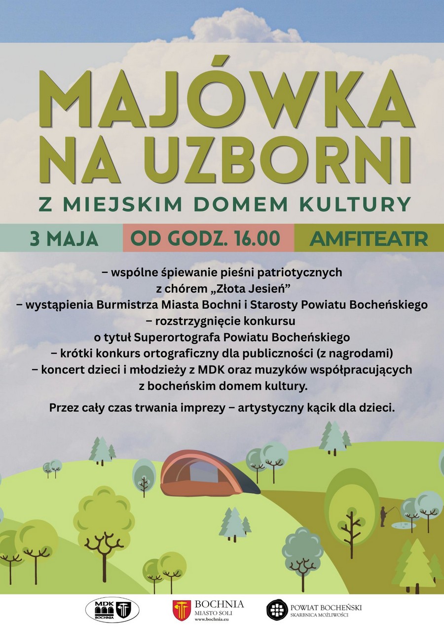 Bochnia. Majówka na Uzborni – wspólne śpiewanie i koncerty w amfiteatrze
