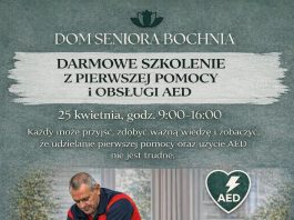 Pierwsza pomoc i obsługa AED – bezpłatne szkolenie już w sobotę