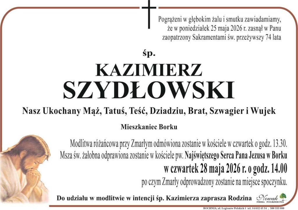 Klepsydra – Śp. Kazimierz Szydłowski